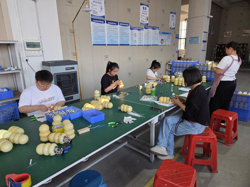 Product assembly close-up